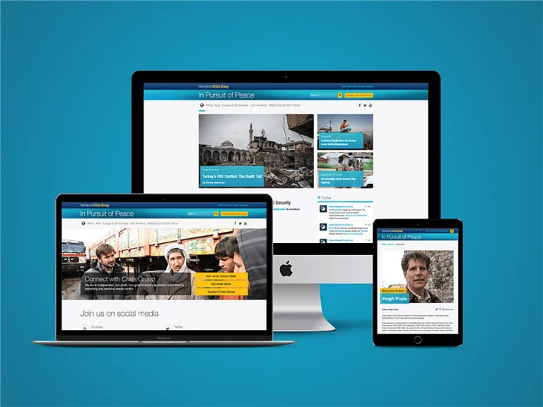 meertalige mobile responsive nieuwsblog — Crisis Group