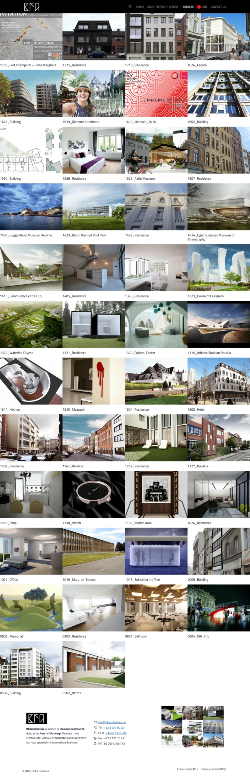 website architect, website architectenbureau, website architectuur — BFArchitecture