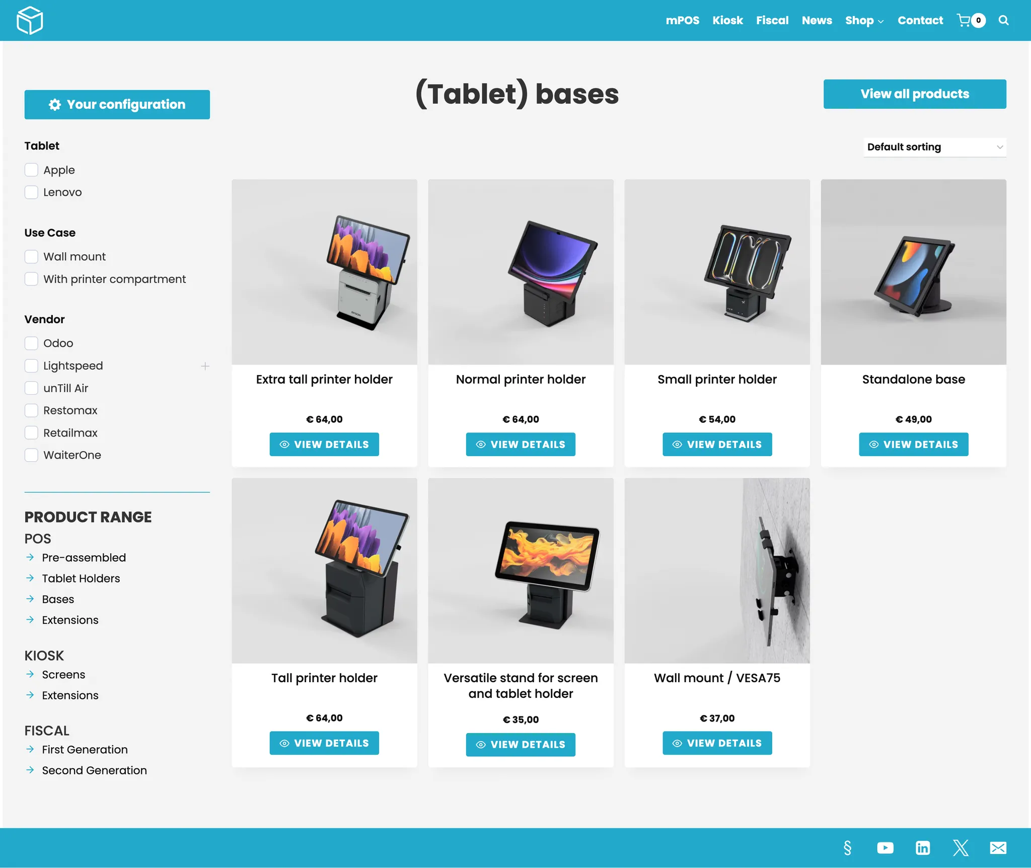 b2b webshop, technische producten, POS hardware, groothandel — BOXaPOS
