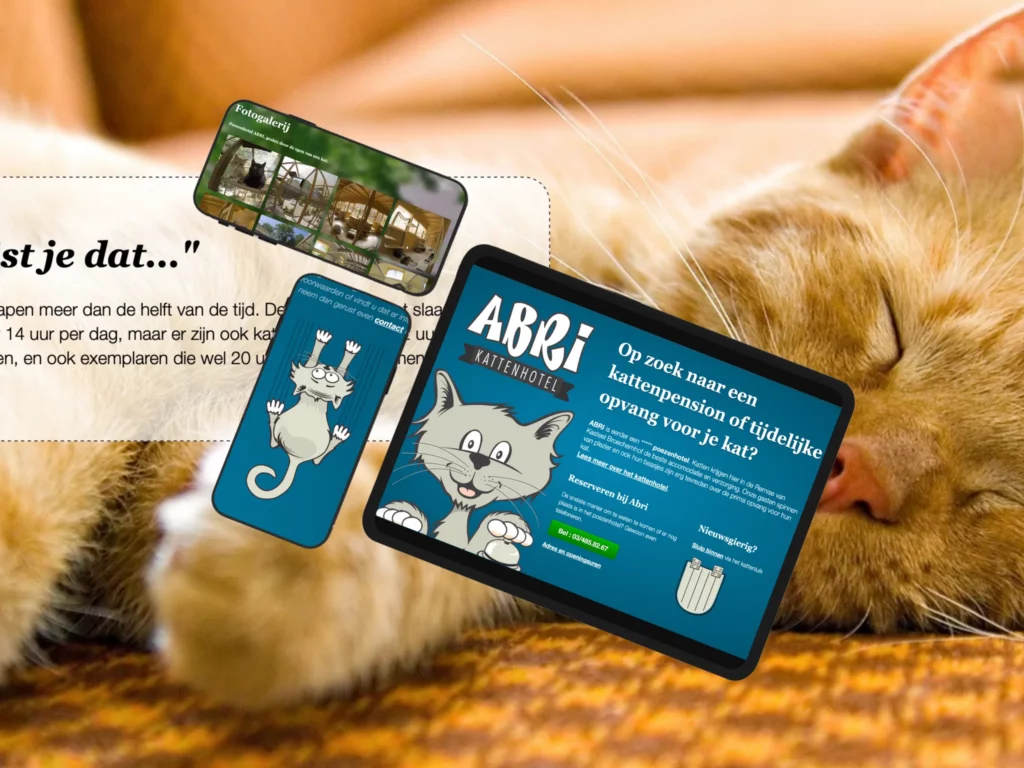 Ik wil een website voor mijn kattenhotel en kan je ook illustraties op maat maken?