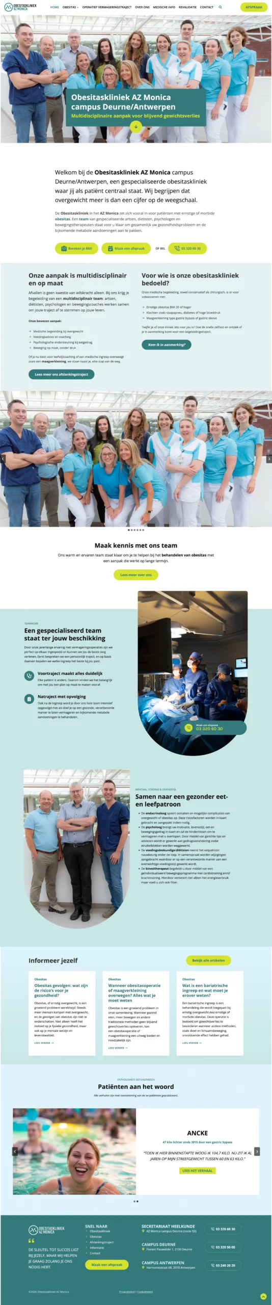 website voor dokterspraktijk, medische website, website ziekenhuis, website kliniek, website hospitaal, website tandarts, website artsen,website chirurgen, website chirurgie