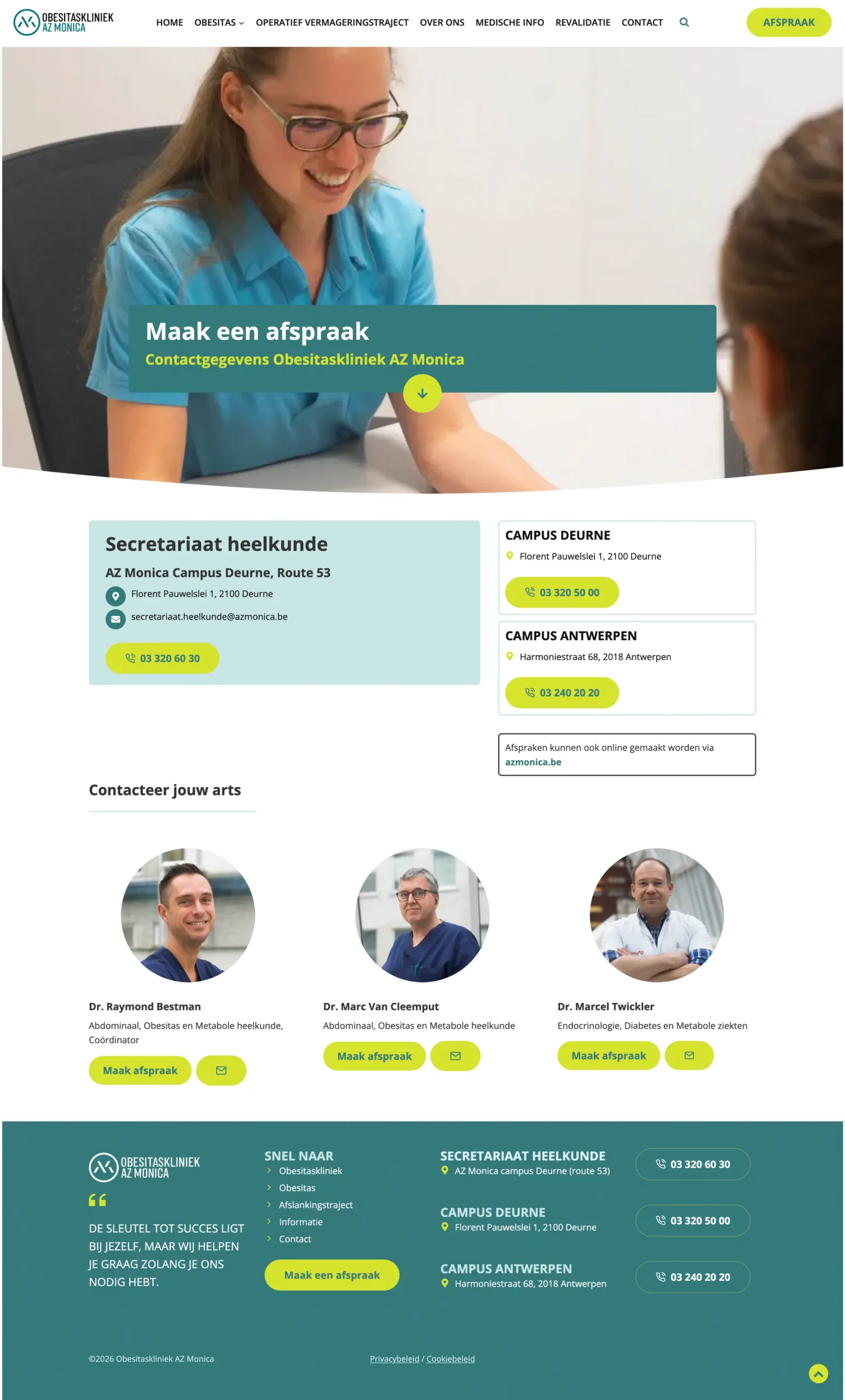 website voor dokterspraktijk, medische website, website ziekenhuis, website kliniek, website hospitaal, website tandarts, website artsen,website chirurgen, website chirurgie