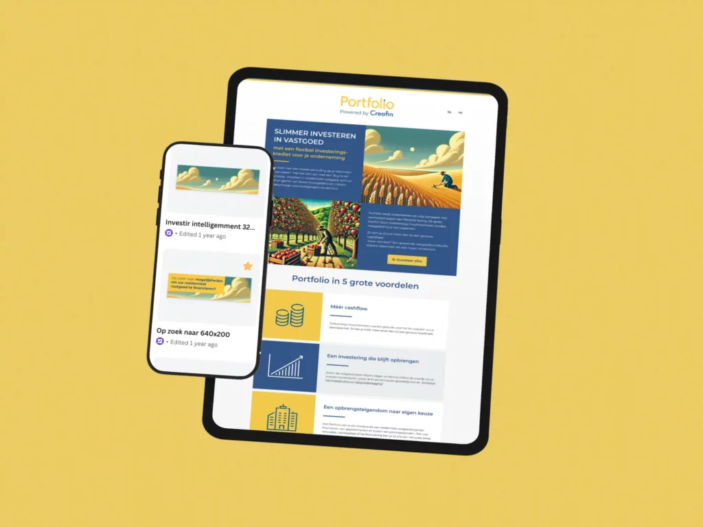 Une page d’atterrissage pour expliquer clairement un produit et une campagne de bannières pour la visibilité