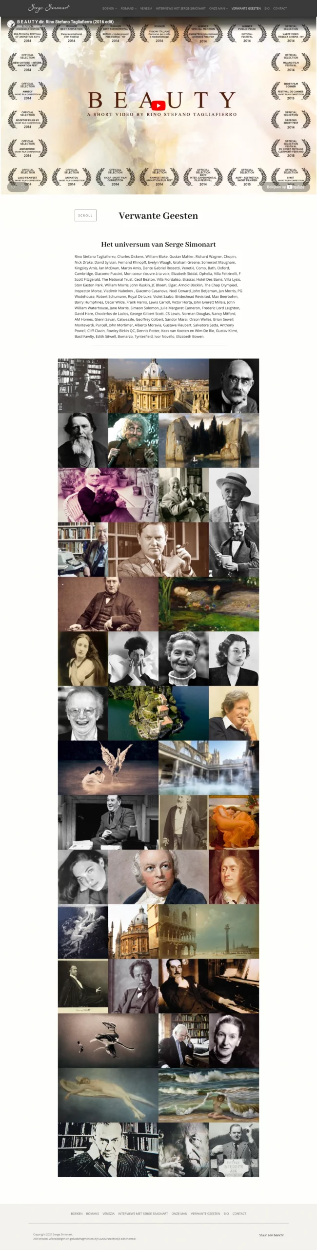 website schrijver Serge Simonart