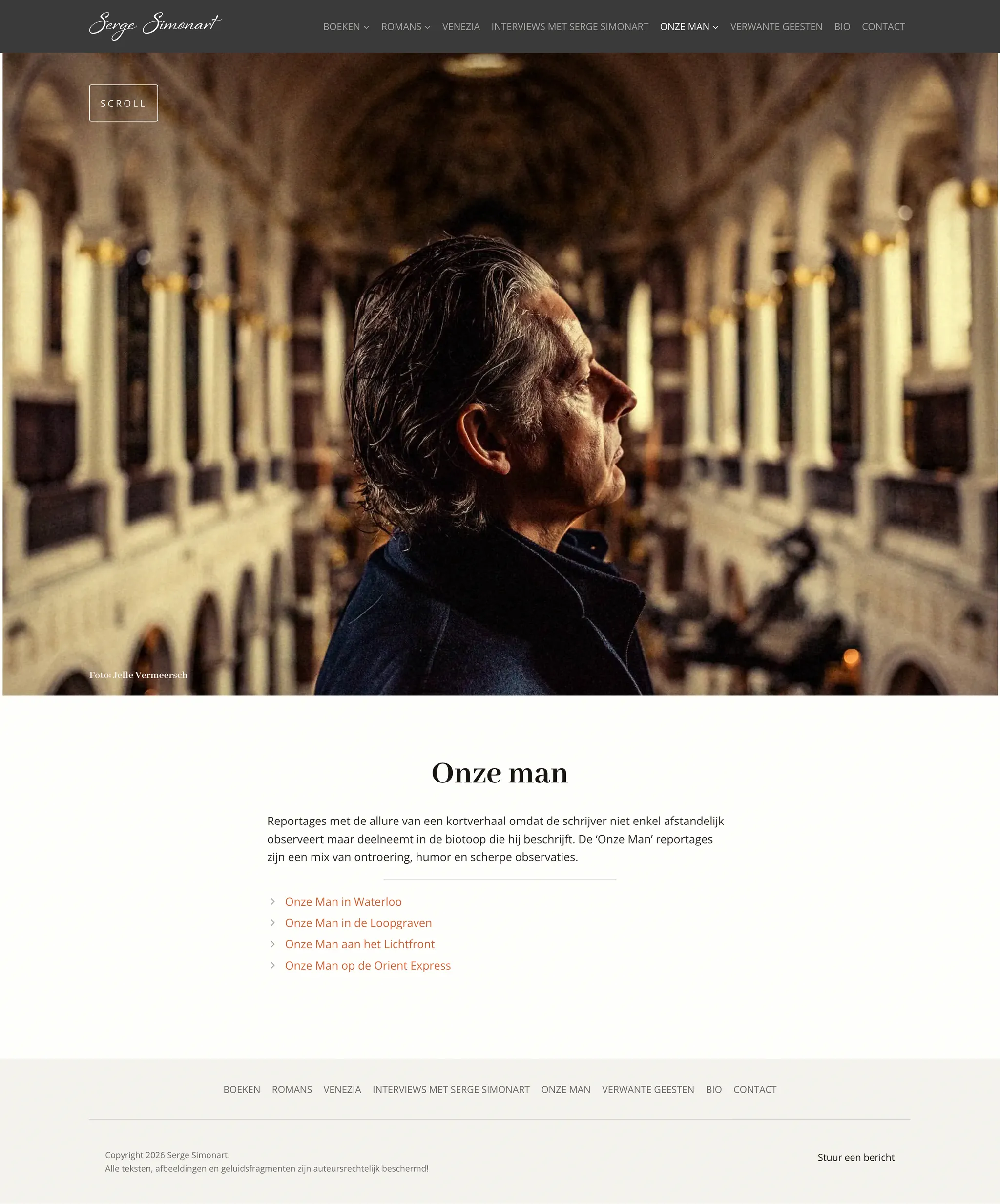 website schrijver Serge Simonart