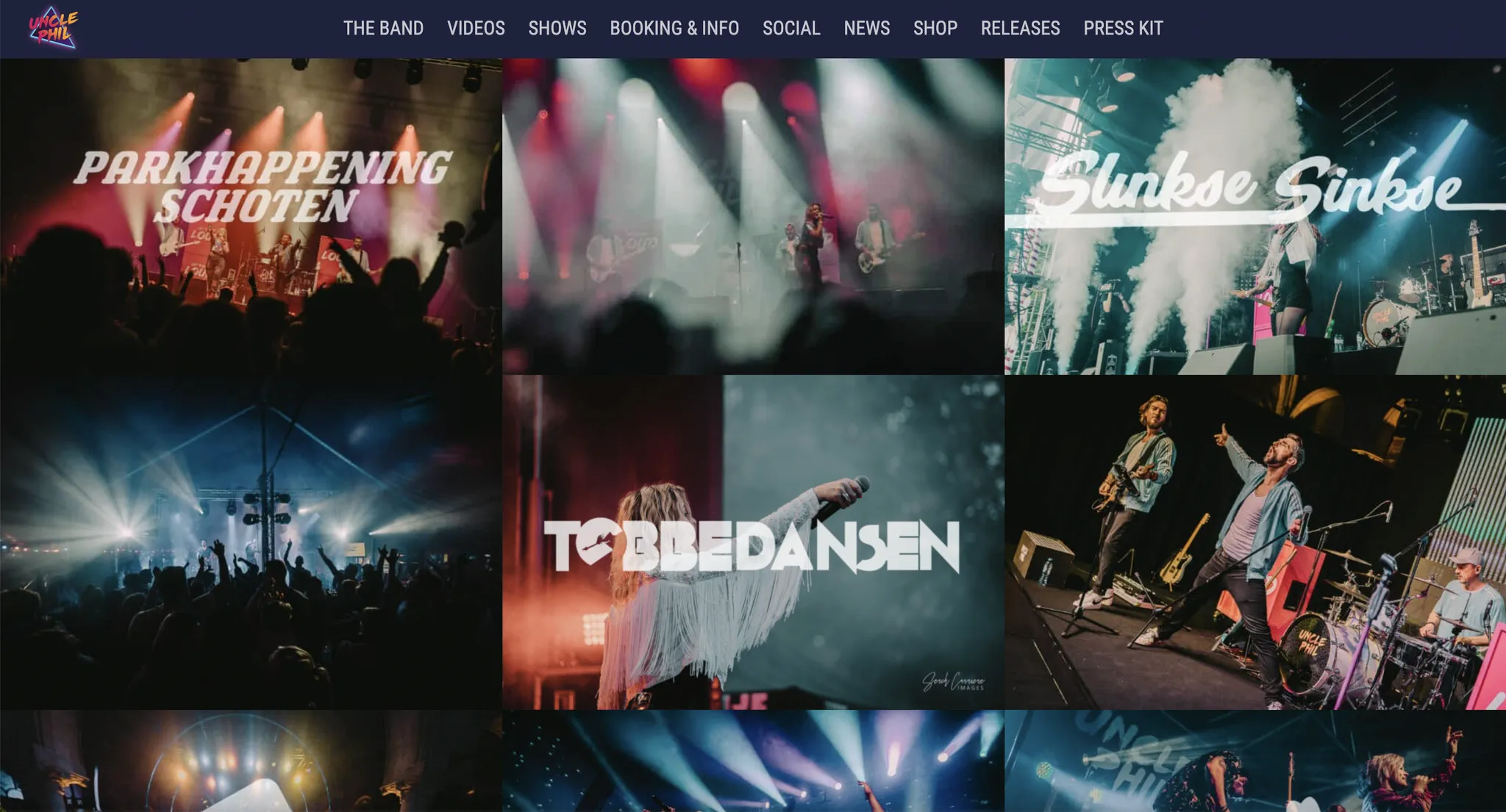 website band, een website voor mijn band — Uncle Phil