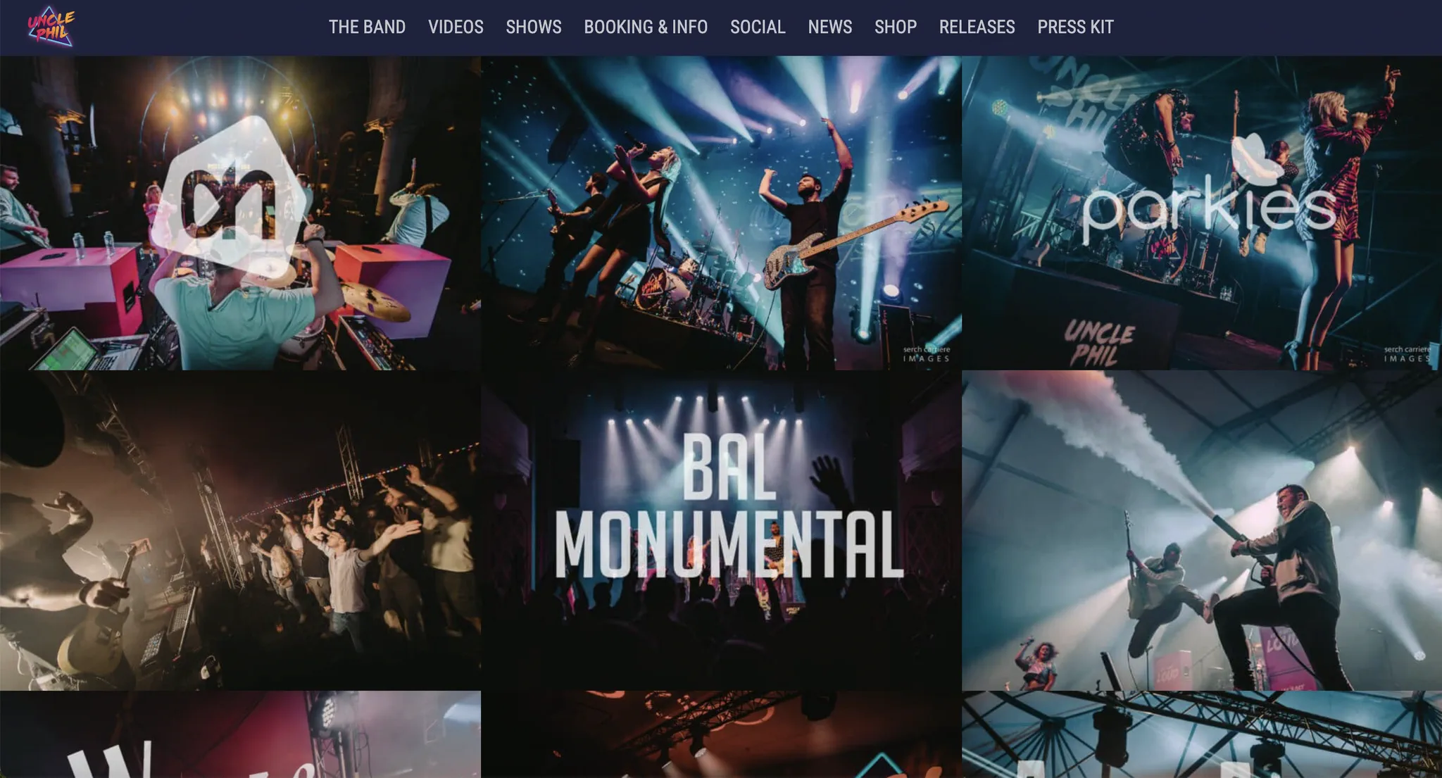 website band, een website voor mijn band — Uncle Phil