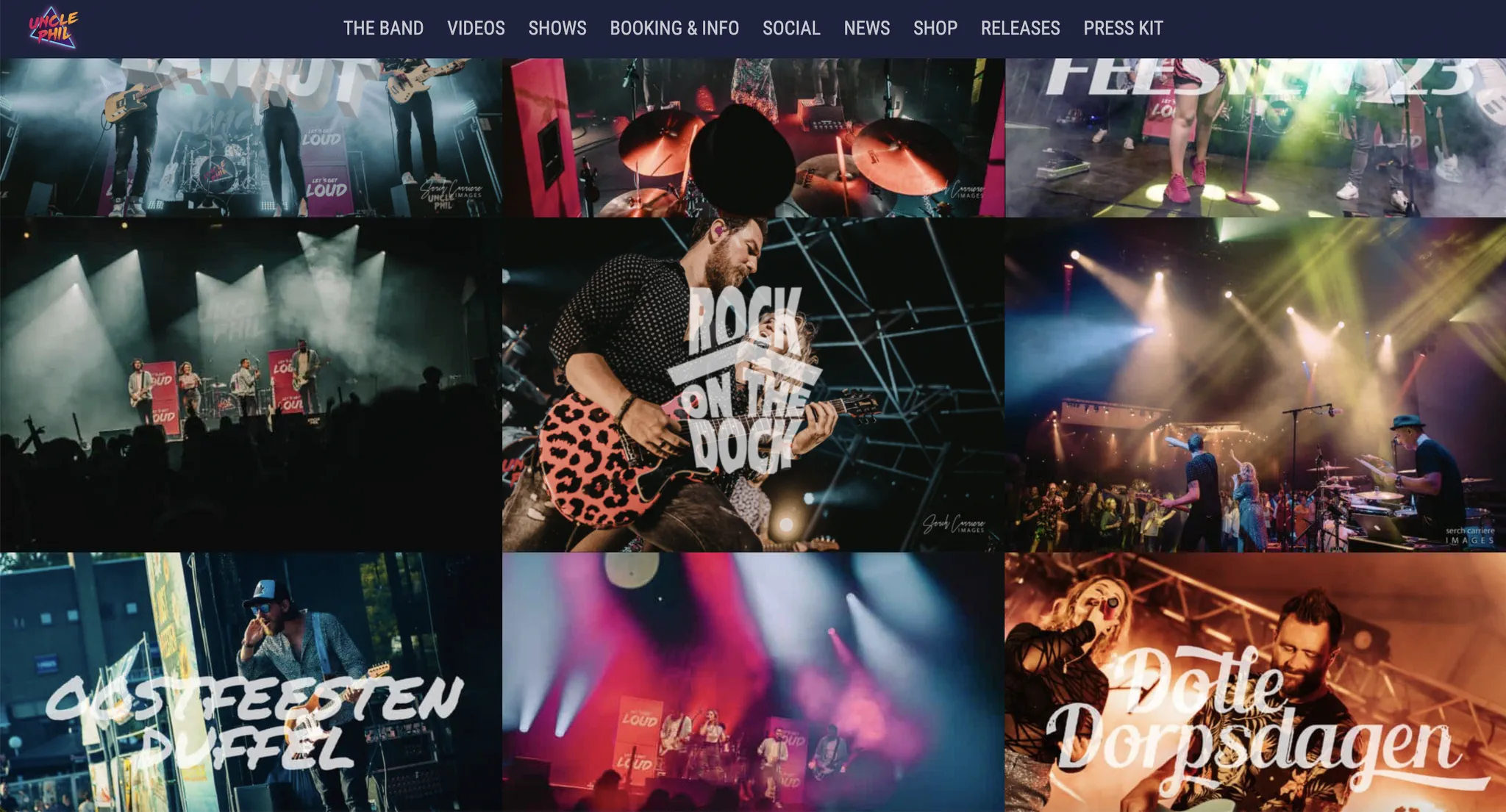 website band, een website voor mijn band — Uncle Phil